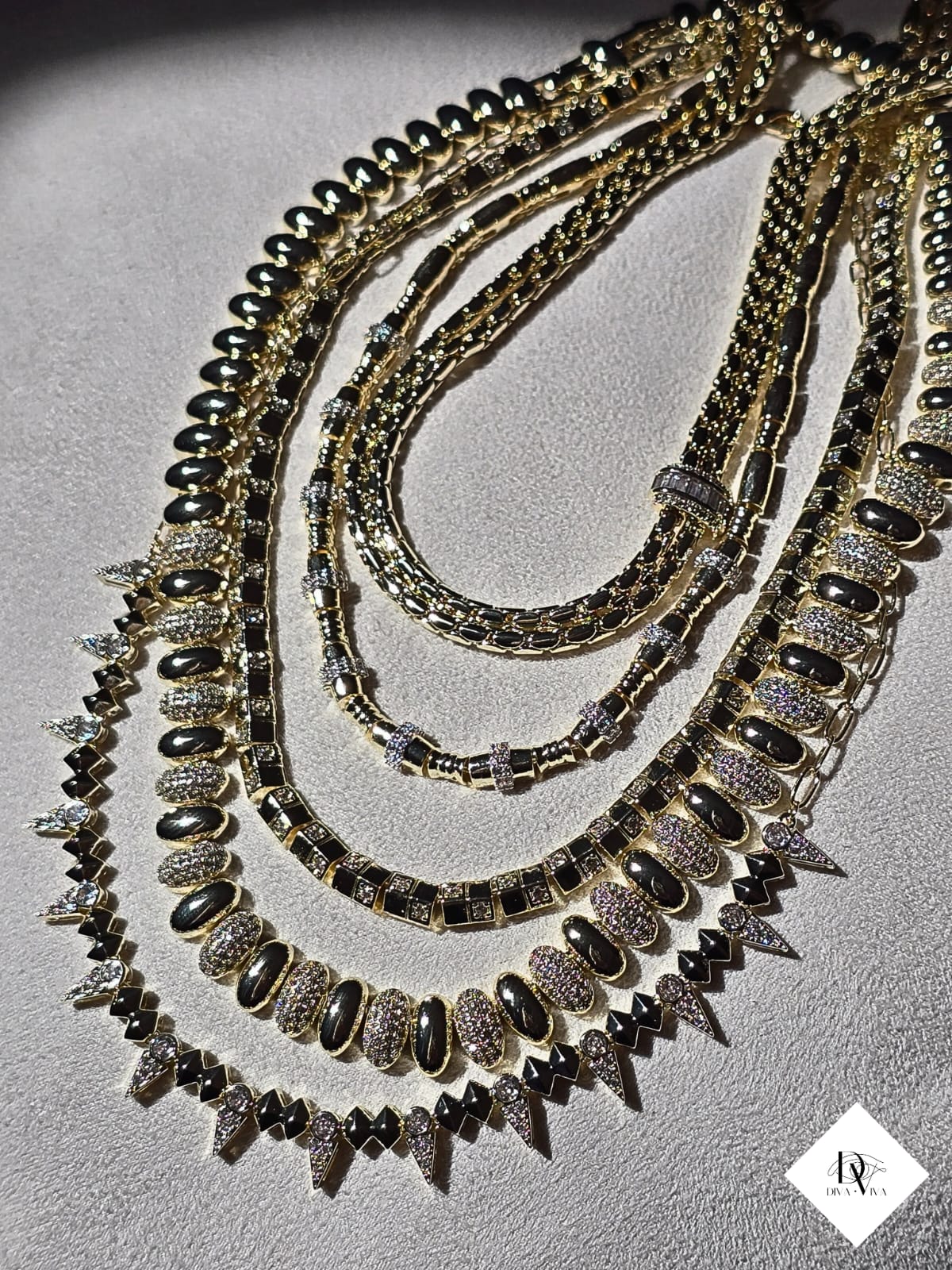 Aria - Arpa Zirkon Detaylı Kolye (KOD-299)