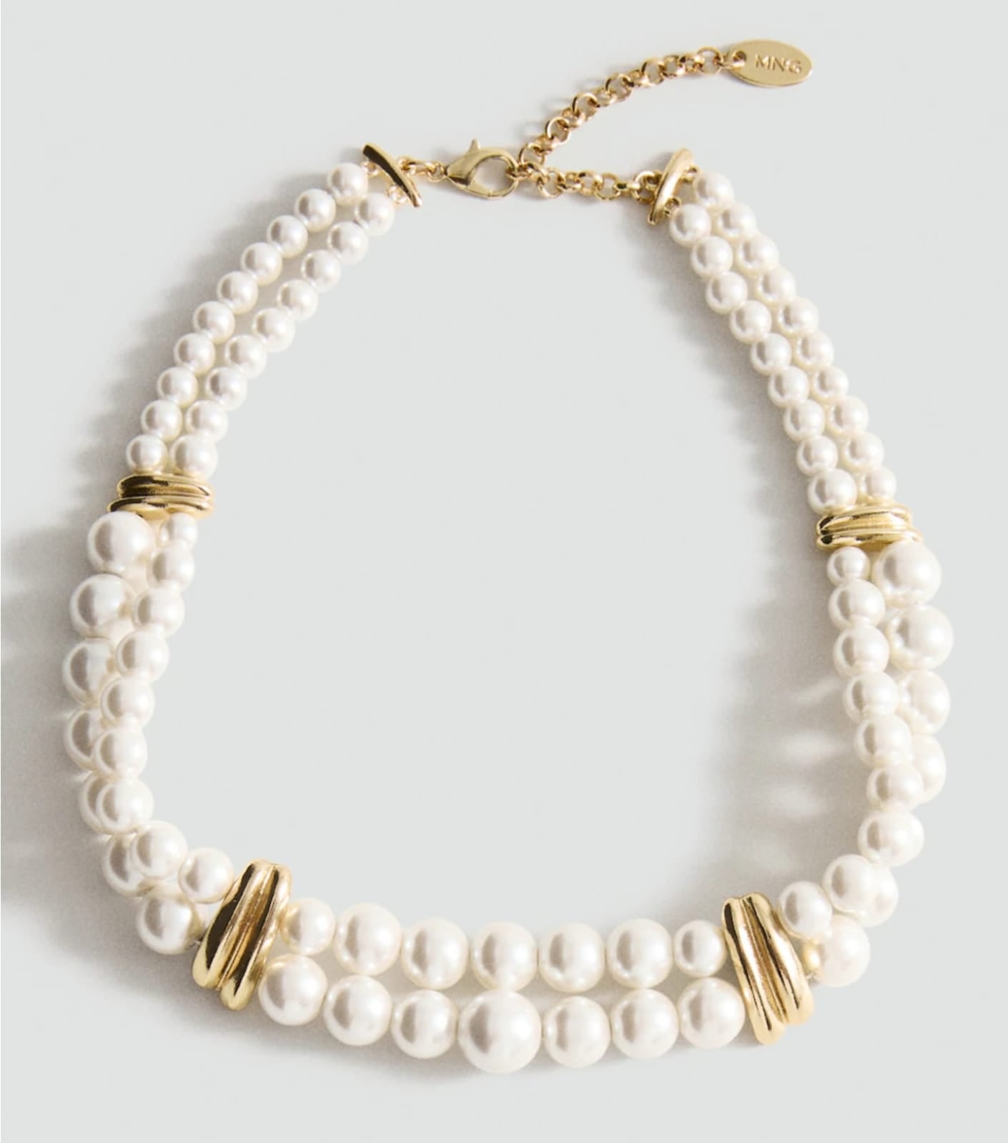 Muse Necklaces - İnci Detaylı Trend Kolye (KOD-369)