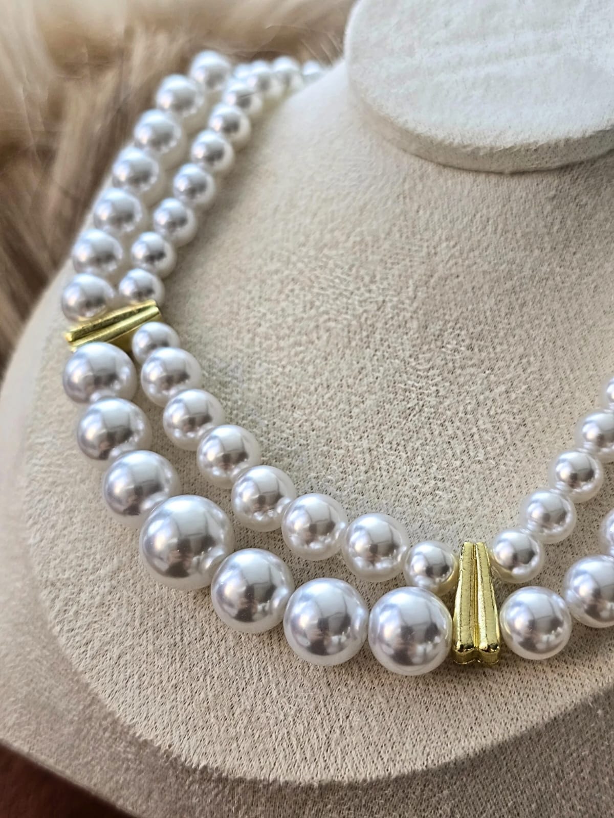 Muse Necklaces - İnci Detaylı Trend Kolye (KOD-369)