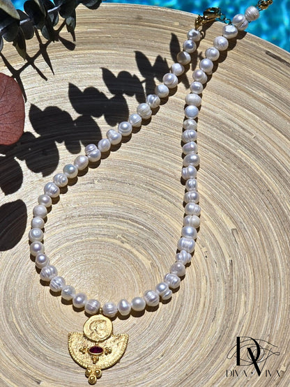 Soleia XX – Ruby Relic Antik Kolye (KOD-212)