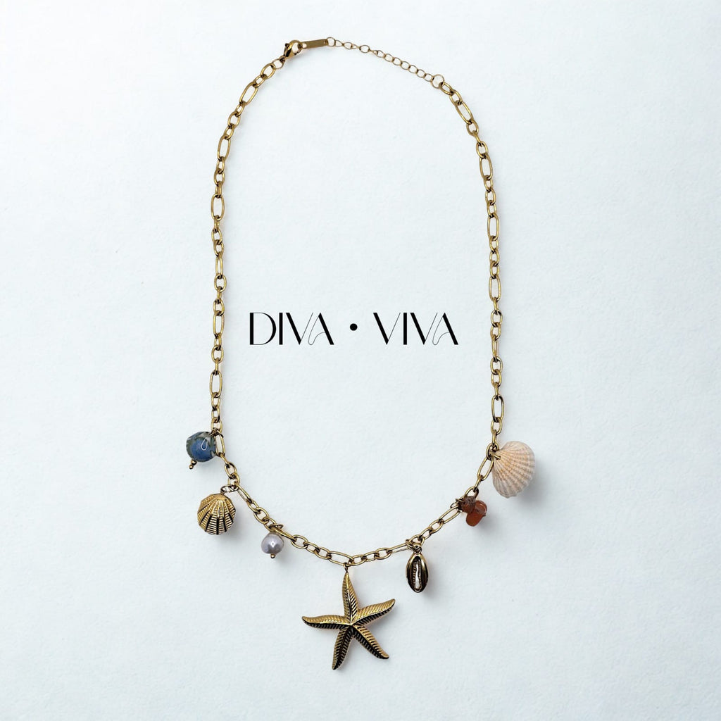 Sea Star Çelik Charm Kolye (KOD-107)