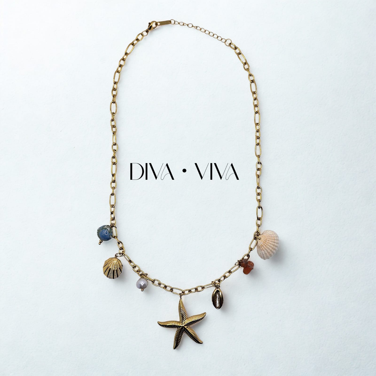 Sea Star Çelik Charm Kolye (KOD-107)